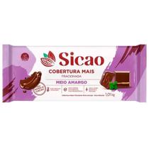 Cobertura Fracionada Meio Amargo Mais 1,01kg - Sicao