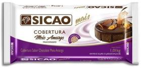 Cobertura Mais Fracionado - Barra Sabor Chocolate Meio Amargo 1,01Kg - Sicao