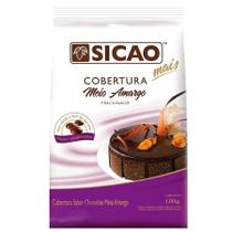 Cobertura mais meio amargo moeda sicao 1,01kg