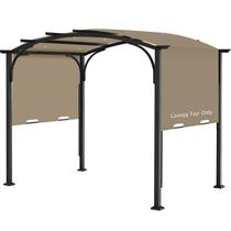 Cobertura para pérgola Iheqard 5 x 2,5 m impermeável cor cáqui Cobertura para pérgola Iheqard 5 x 2,5 m impermeável cor cáqui