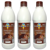 Cobertura Para Sorvetes Sobremesas Kit 3 Potes Grandes Vários Sabores Du Porto