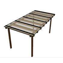 Cobertura Policarbonato Alveolar 4,00m x 2,00m - Cristal 4mm