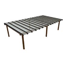 Cobertura Policarbonato Alveolar 7,00m x 4,00m - Cristal 4mm