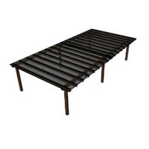 Cobertura Policarbonato Alveolar 8,00m x 4,00m - Fume 4mm