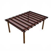 Cobertura Policarbonato Compacto 4,00m x 3,00m - Bronze 3mm