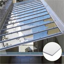 Cobertura Policarbonato Compacto 4,00m x 3,00m - Cristal 3mm
