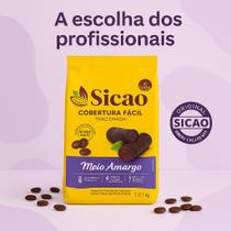 COBERTURA SICAO FACIL 1,01kg GOTAS MEIO AMARGO FRACIONADO
