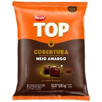 Cobertura TOP sabor Chocolate Meio Amargo Gotas 1,01kg - Harald