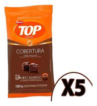 Cobertura TOP sabor Chocolate Meio Amargo Gotas 2,05kg Caixa c/5 - Harald