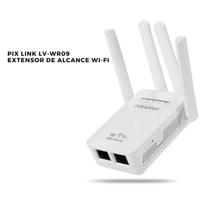 Cobertura Total: Repetidor e Roteador Wi-Fi 4 Antenas Pix Link