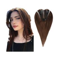 Coberturas De Cabelo Humano Remy 100% Loiro Marrom Ombré, Densidade 150%, Base De Seda, 3 Clipes,