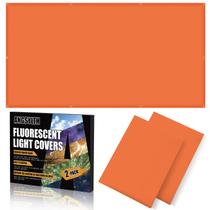 Coberturas para luz fluorescente ANGSYLTH 122 x 61 cm âmbar, pacote com 2 Coberturas para luz fluorescente ANGSYLTH 122 x 61 cm âmbar, pacote com 2