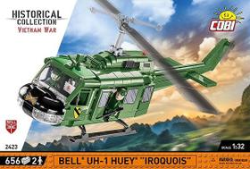 Cobi 2423 - helicoptero bell uh-1 huey iroquois guerra do vietnam com 656 pcs