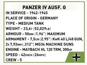 Cobi 2714 - tanque militar alemão panzer iv ausf.g blocos para montar com 390 pcs