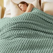 Cobija Bedsure King Size 350GSM Súper Suave y Acogedora en Verde Salvia