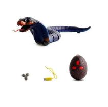 Cobra Naja Com Controle Remoto Realista Brinquedo Azul - Lynx Produções