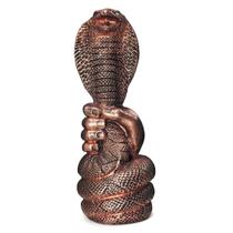 Cobra Serpente Egípcia Invencibilidade Proteção Estátua 28cm - M3 Decoração