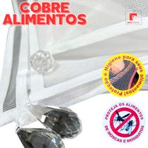 Cobre Alimentos Proteção Anti Mosquito 1 unidade com Cristal