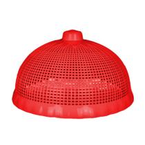 Cobre Bolo Telado Protetor Alimentos Redondo Plástico 33x18cm