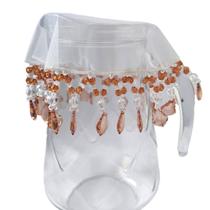 Cobre Jarra em Pedraria Marrom 20 cm