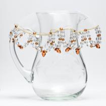 Cobre jarra pedraria marrom