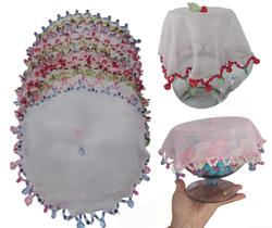 Cobre Jarra Tule Transparente Com Pedrarias Sortidas Para Bomboniere e Baleiro Mesa Posta Anti Mosca Cobre Jarra Tule Transparente Com Pedrarias Sortidas Para Bomboniere e Baleiro Mesa Posta Anti Mosca
