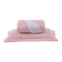 Cobre Leito 2 Peças Solteiro Percal 200 Fios Cristal 100% Poliéster - Rose