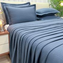 Cobre Leito 200 Fios Luxo 03 Peças Colcha Seline Bordado Cobre Leito 200 Fios Luxo 03 Peças Colcha Seline Bordado