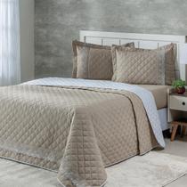 Cobre Leito 3 Peças Percal 180 Fios Queen Bege Castor Charme Cobre Leito 3 Peças Percal 180 Fios Queen Bege Castor Charme