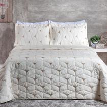 Cobre Leito 3 Peças Queen Percal 180 Fios Berlim 60% Algodão 40% Poliéster - Palha