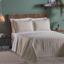 Cobre Leito 3 Peças Queen Percal 200 Fios Decor Avelã Cobre Leito 3 Peças Queen Percal 200 Fios Decor Avelã