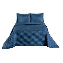 Cobre Leito 3Pç Porta Travesseiro Matelado Queen Coxa Ravena