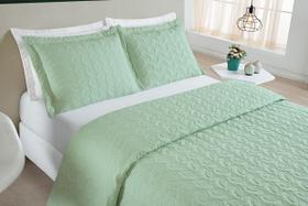 Cobre leito Ágata 200 Fios Casal Padrão 3 Pçs Varias Cores Verde, Caqui, Tiffany Cobre leito Ágata 200 Fios Casal Padrão 3 Pçs Varias Cores Verde, Caqui, Tiffany