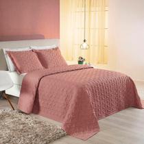 Cobre Leito ágata King 03 Peças - Rosê.