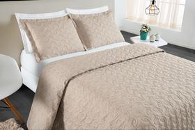 Cobre Leito Ágata Padrão 03 Peças cáqui