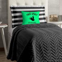 Cobre Leito Apollo para Cama de Solteiro 4 Peças - Verde Cobre Leito Apollo para Cama de Solteiro 4 Peças - Verde