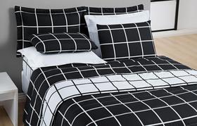 Cobre Leito Austin Queen 03 Peças Conforto e Elegância para o Seu Quarto