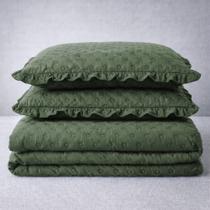 Cobre Leito Balle Casal King 3 peças Colcha Cama Verde Cobre Leito Balle Casal King 3 peças Colcha Cama Verde