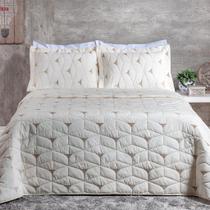 Cobre Leito Bordado Casal Queen King e Solteiro 3 Peças