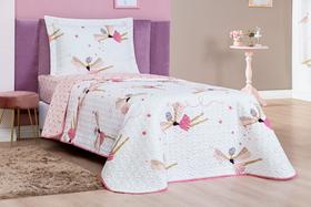 Cobre Leito Bouti Kids Dupla Face Cama Solteiro Estampada 2,40 X 1,60m