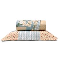 Cobre Leito Buettner Solteiro Microfibra Renove Estampado Joana 2 Peças Bege