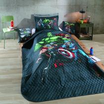 Cobre Leito Cama Solteiro Vingadores Avengers 1,60m X 2,35m