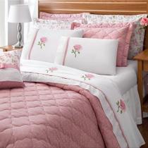 Cobre Leito Casa Show Mimos Queen Dupla Face 7 Peças