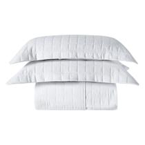 Cobre Leito Casal 2 Porta Travesseiros 300 fios Basic Branco