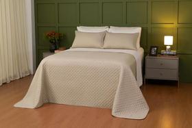 Cobre Leito Casal Comfy Dupla Face Lavive Bege e Palha Cobre Leito Casal Comfy Dupla Face Lavive Bege e Palha