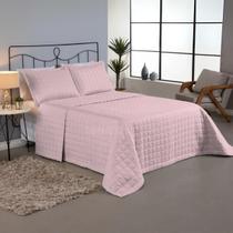 Cobre Leito Casal Dupla Face 3 Peças Luxo Colcha 400 Fios Aveludado Porta Travesseiro Modelo Envelope Premium