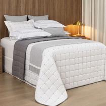 Cobre Leito Casal Dupla Face Jogo De Cama 05 Peças Diana Toque Macio Lavive