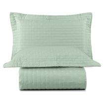 Cobre Leito Casal Felicity 3pçs Percal 80% Algodão 20% Poliéster - Verde Cobre Leito Casal Felicity 3pçs Percal 80% Algodão 20% Poliéster - Verde