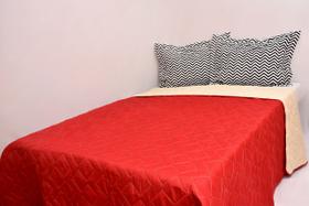 Cobre Leito Casal Padrão 3 Peças Microfibra Dupla Face Chevron Vermelho Cobre Leito Casal Padrão 3 Peças Microfibra Dupla Face Chevron Vermelho