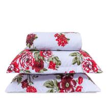 Cobre Leito Casal Padrão Classic Estampado 160 Fios 3 Peças - Eva Cobre Leito Casal Padrão Classic Estampado 160 Fios 3 Peças - Eva